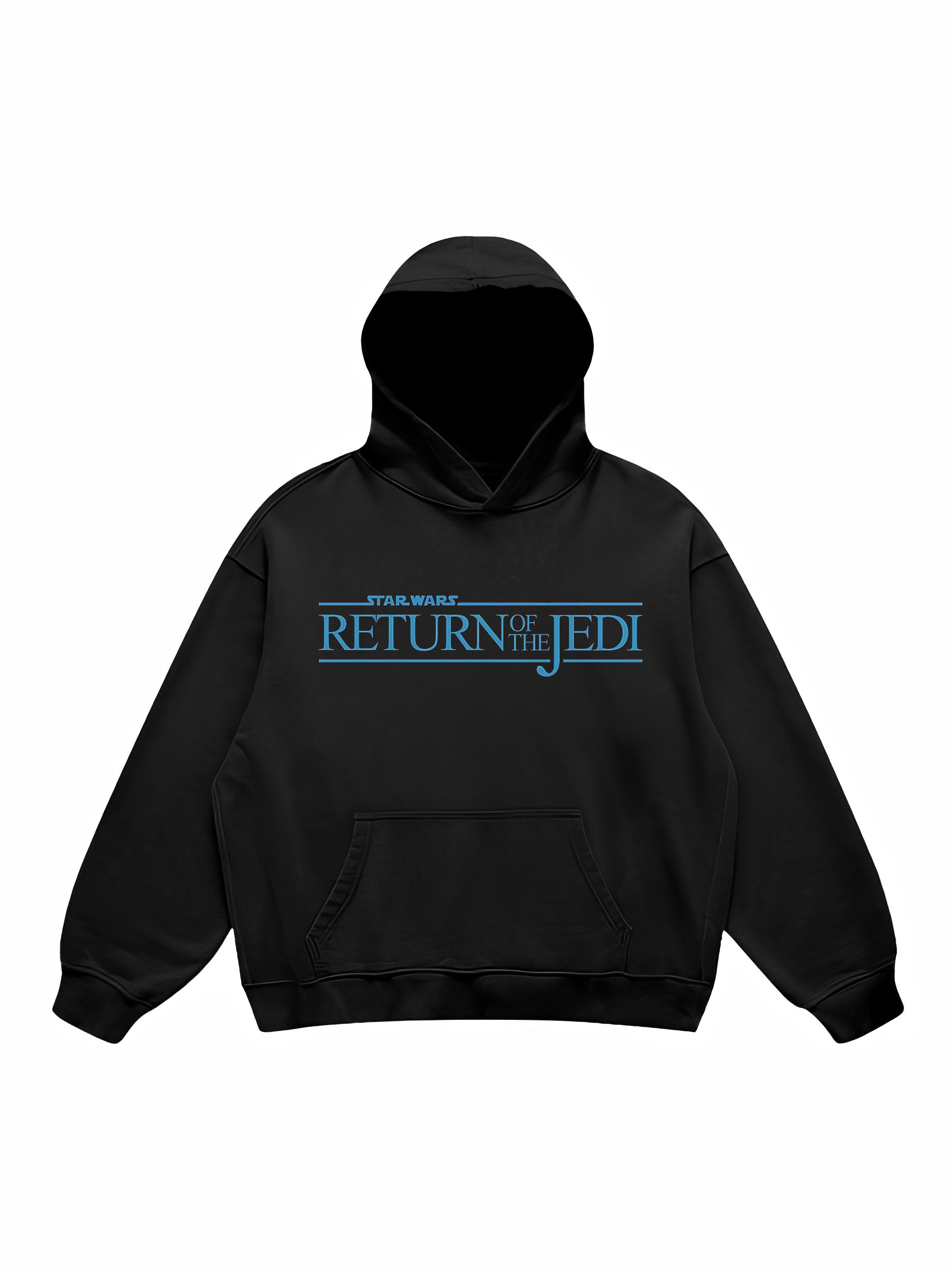 Stars Blue Oversized Hoodie
