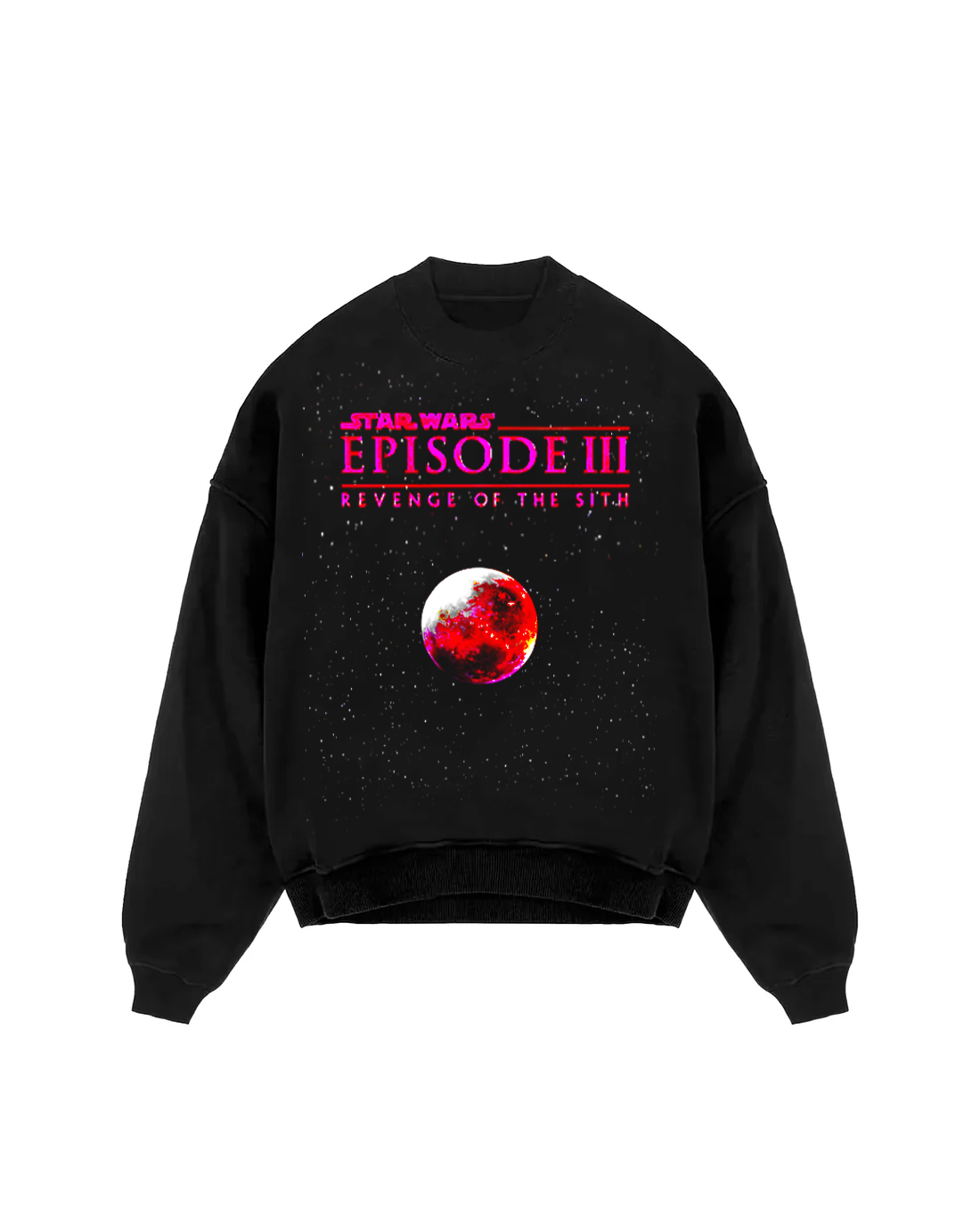 Pink Galaxy Oversized Sweatshirt